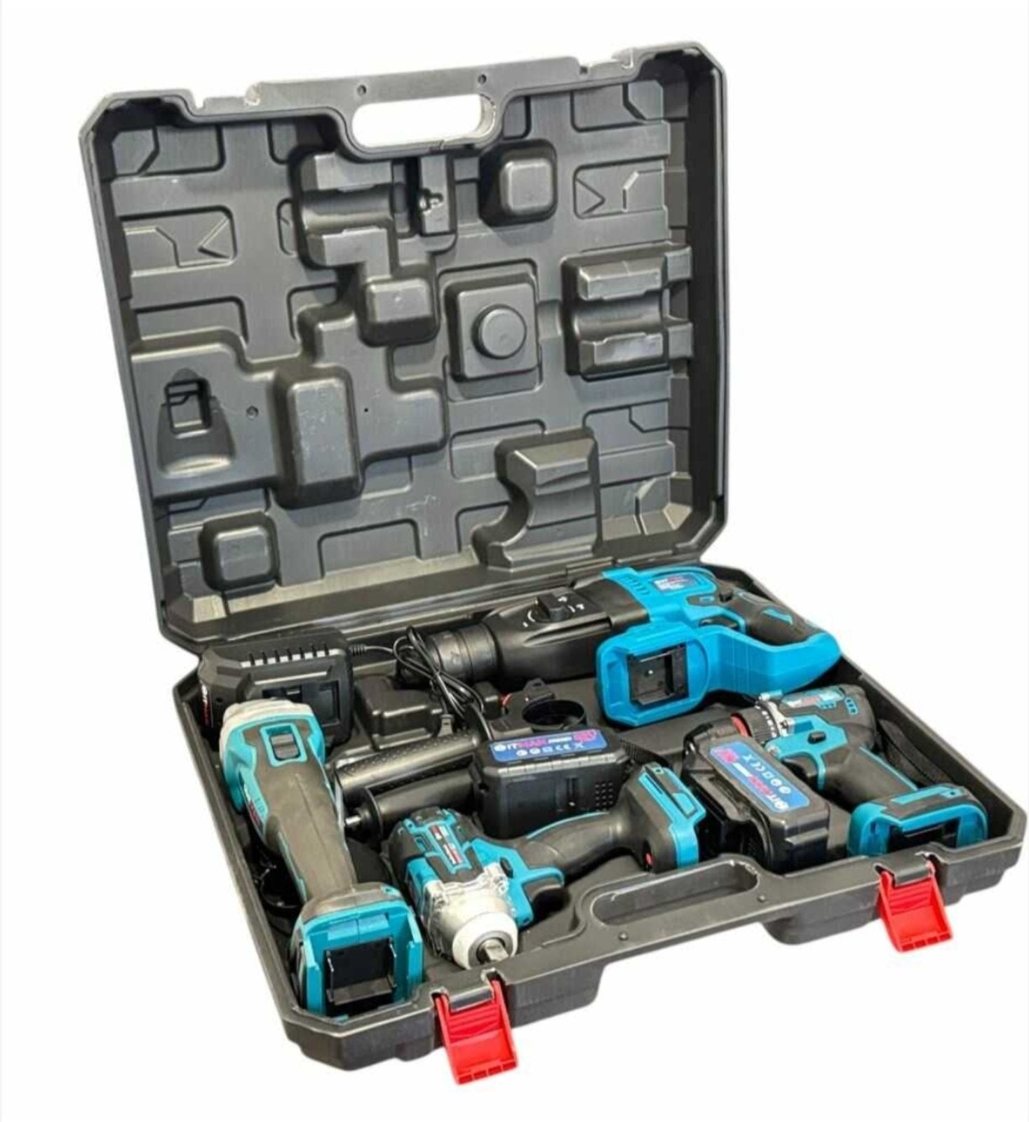 HITMAN Set Aku Alata 62V – Brusilica, Šrafilica, Odvijač i Hilti 4u1