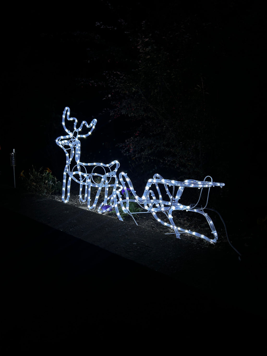 Novogodišnji irvas sa sankama