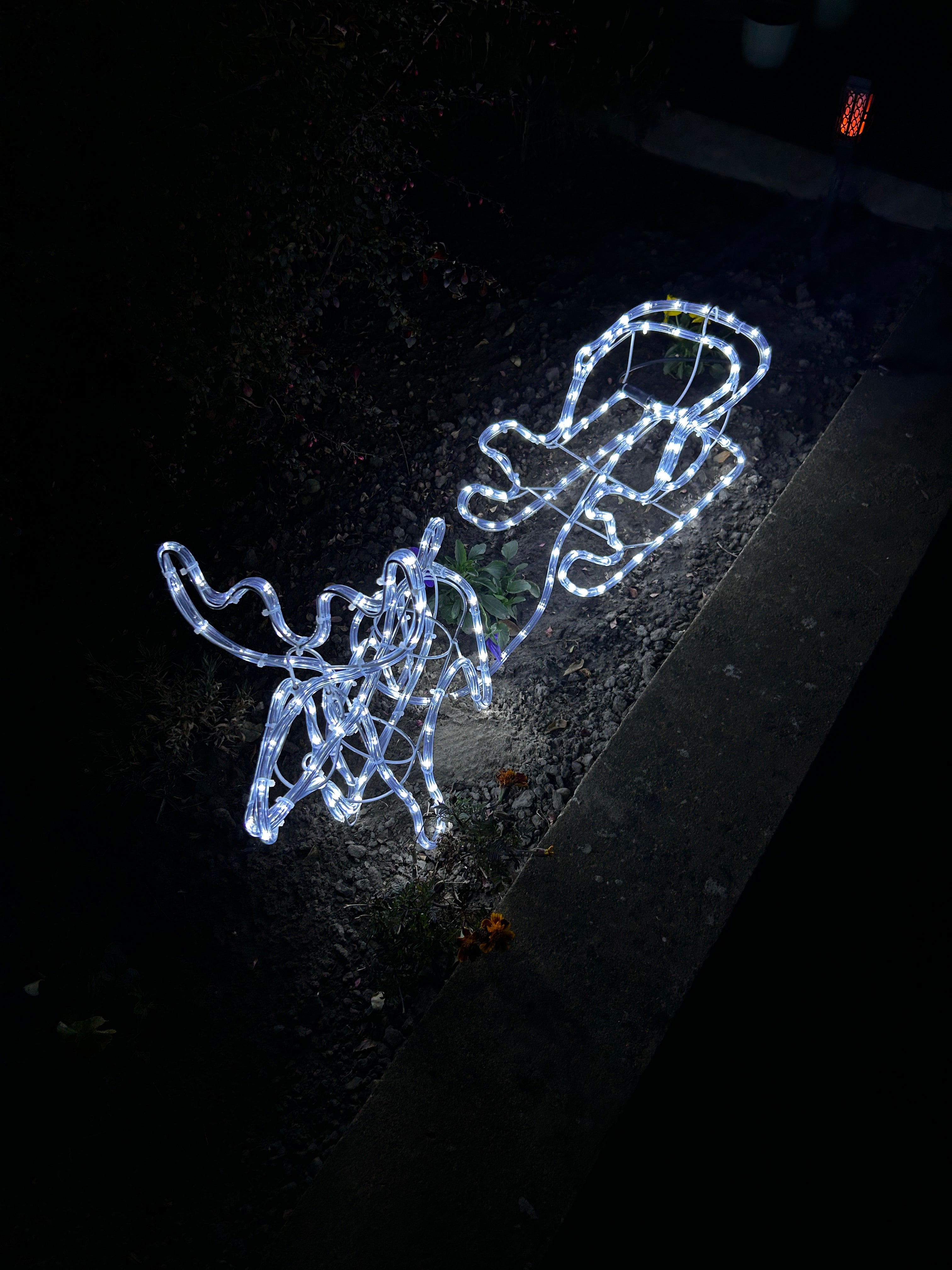 Novogodišnji irvas sa sankama